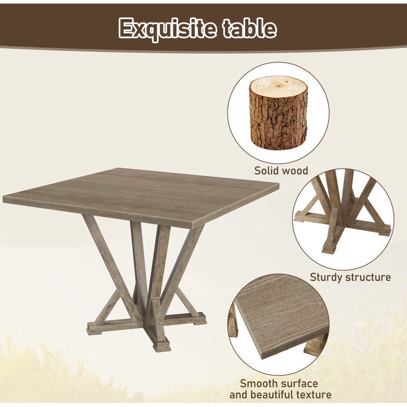 45 inch square dining table discount